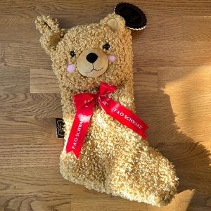 FAO Schwarz teddy bear stocking